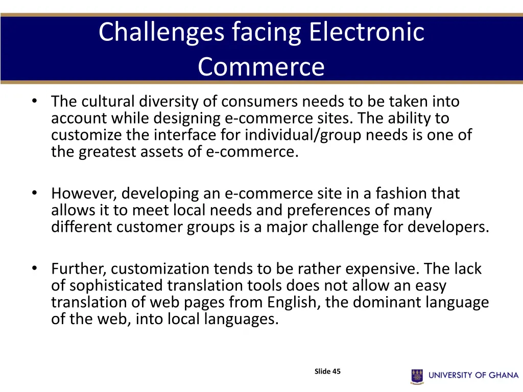 challenges facing electronic commerce 11