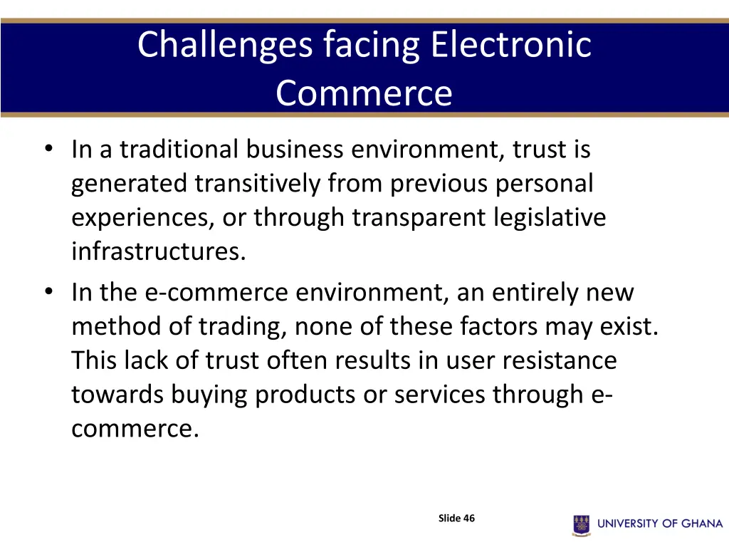 challenges facing electronic commerce 12
