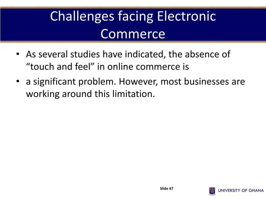 challenges facing electronic commerce 13