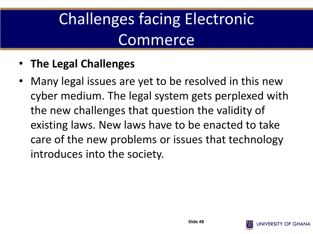 challenges facing electronic commerce 14