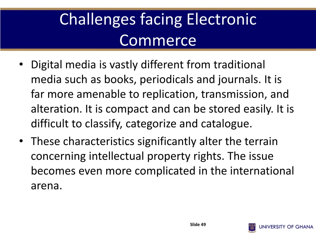 challenges facing electronic commerce 15