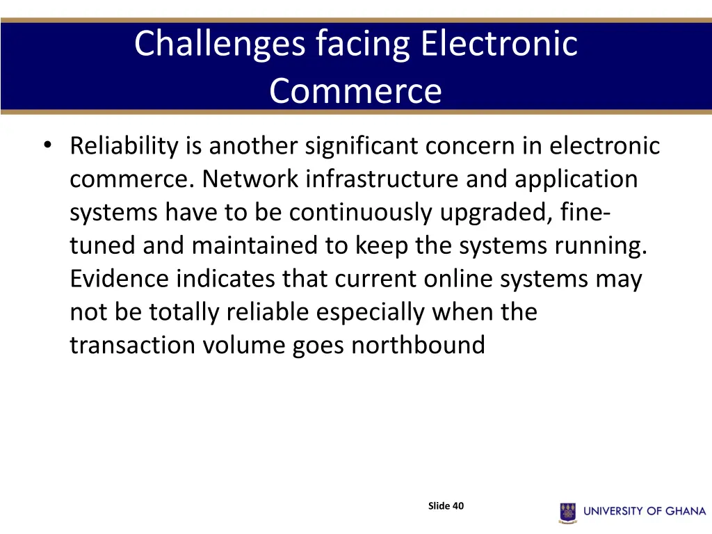 challenges facing electronic commerce 6