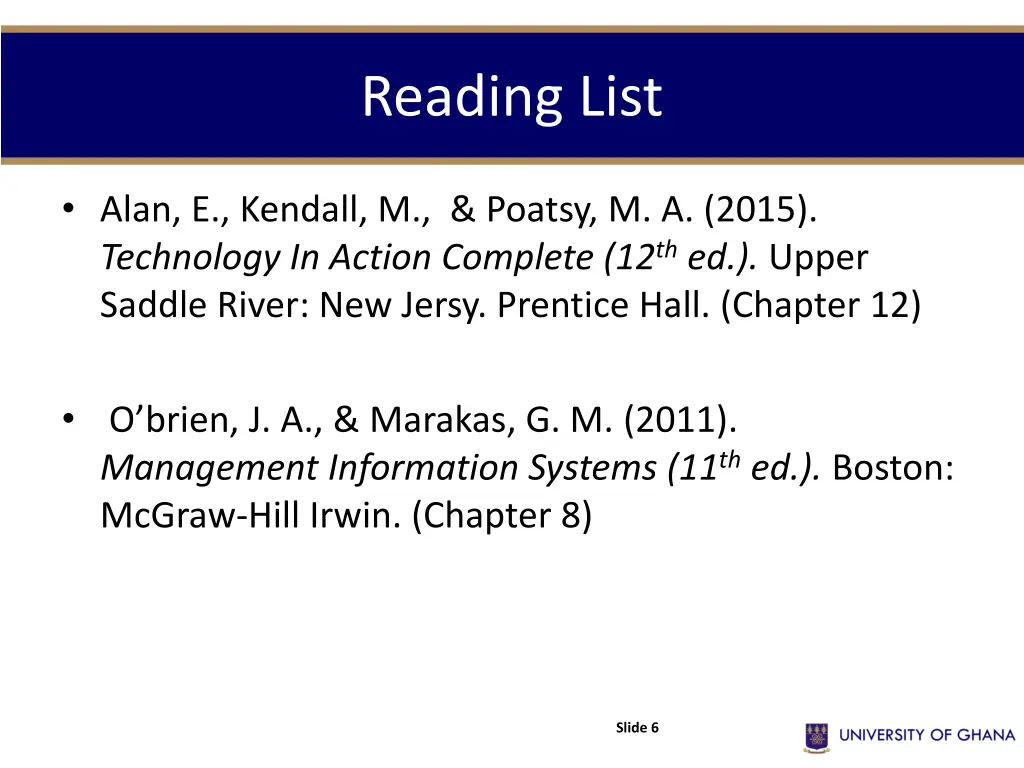 reading list 1