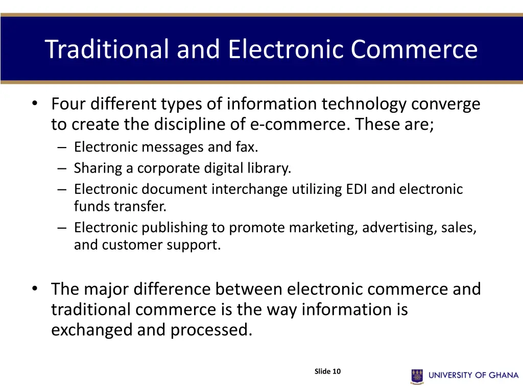 traditional and electronic commerce 2