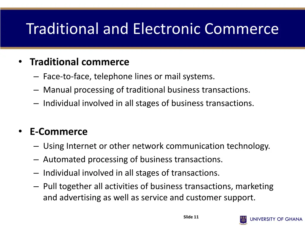 traditional and electronic commerce 3