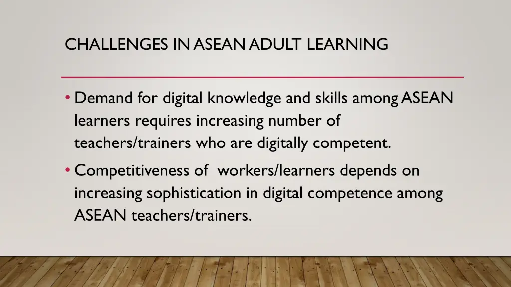 challenges in asean adult learning