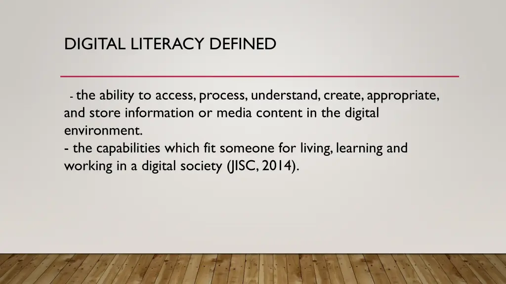 digital literacy defined