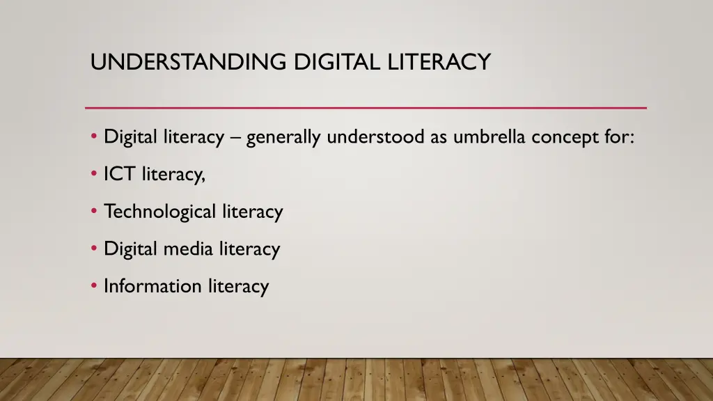 understanding digital literacy