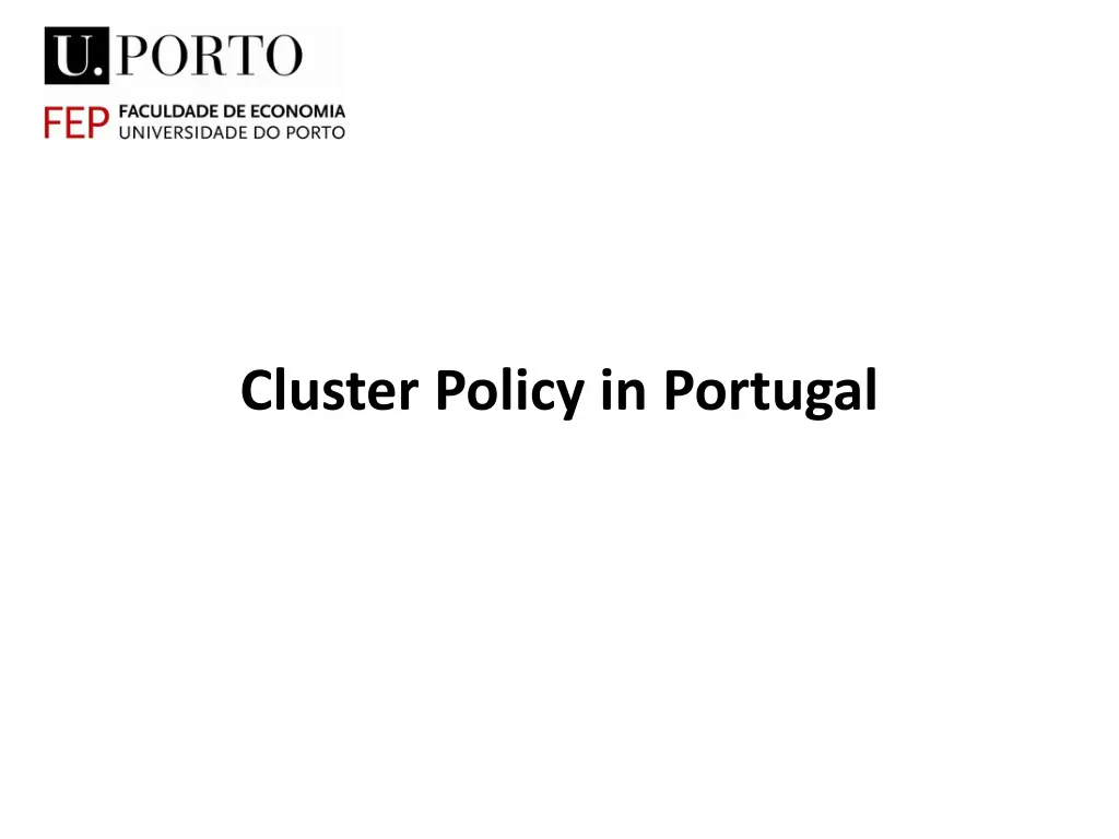 cluster policy in portugal