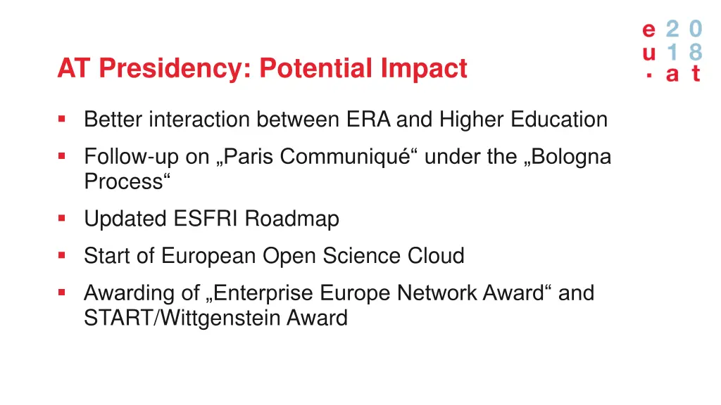 at presidency potential impact 1
