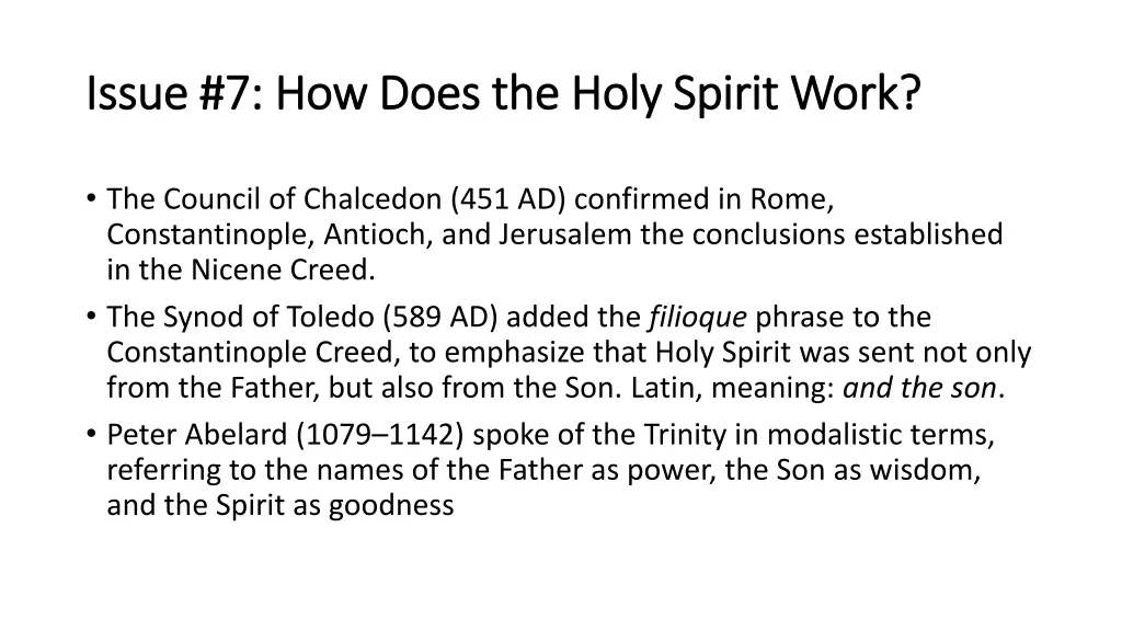 issue 7 how does the holy spirit work issue 2