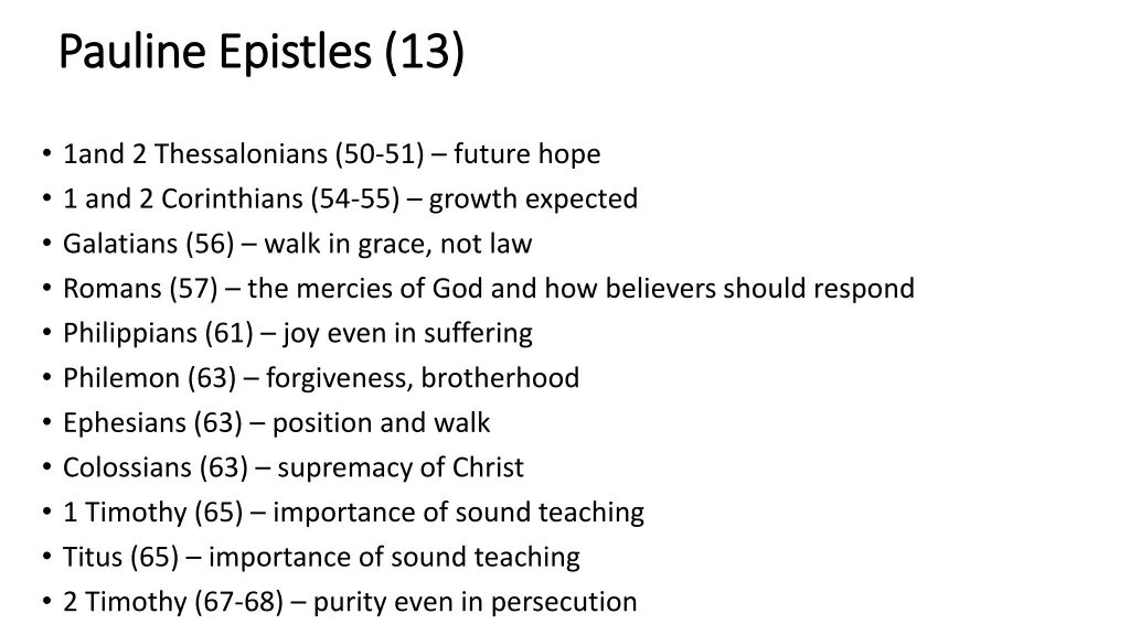 pauline epistles 13 pauline epistles 13
