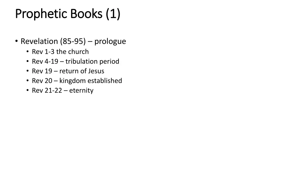 prophetic books 1 prophetic books 1