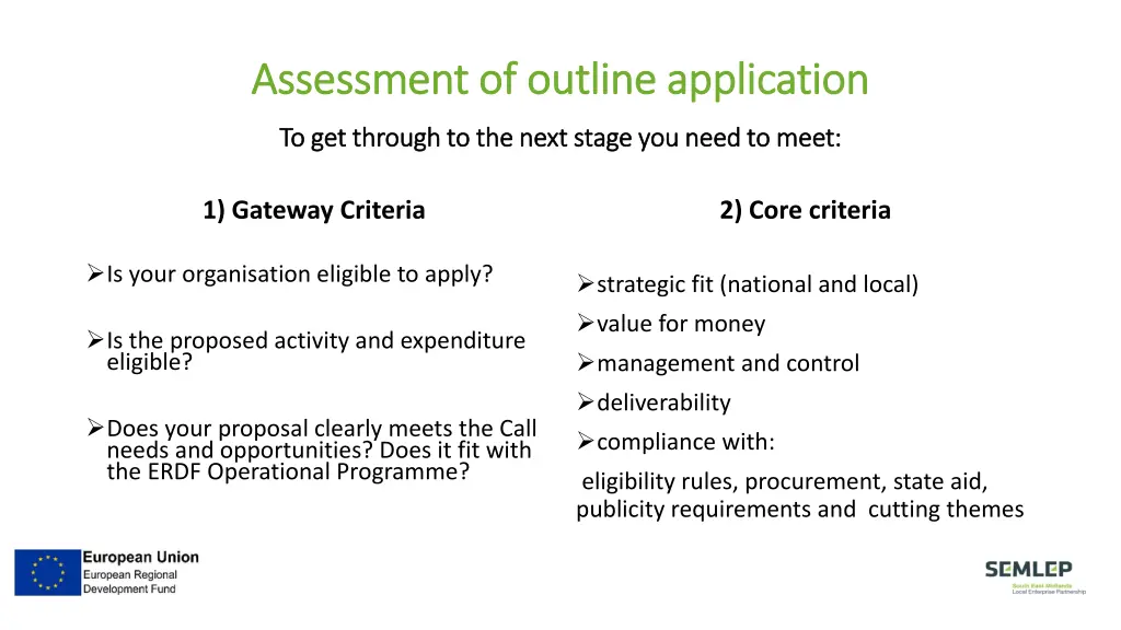 assessment assessment of of outline