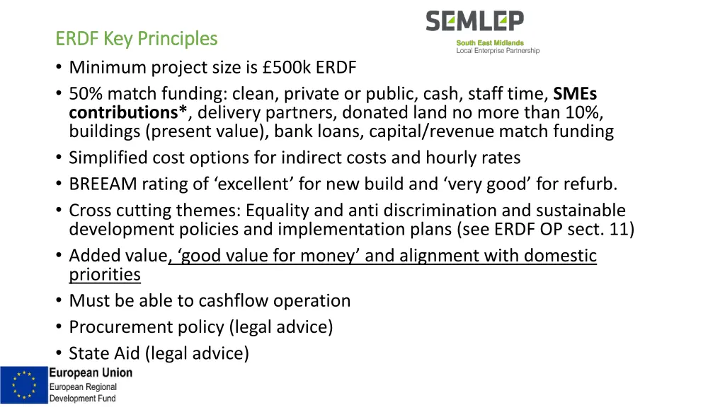 erdf key principles erdf key principles minimum