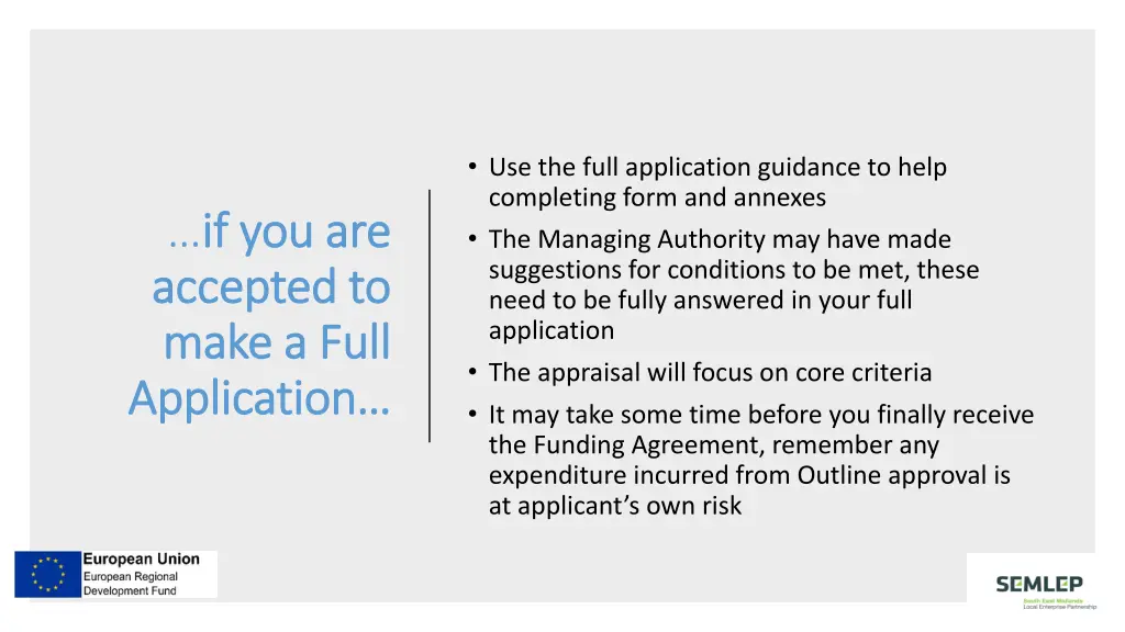 use the full application guidance to help