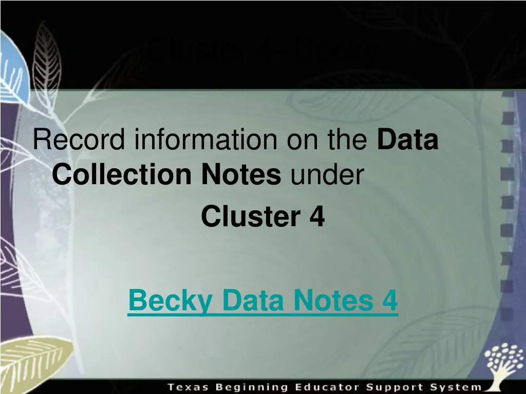 cluster 4 becky 1