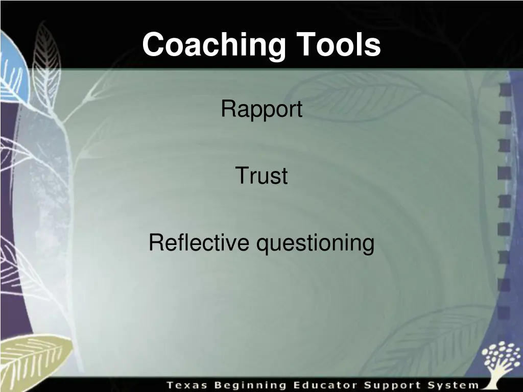 coaching tools