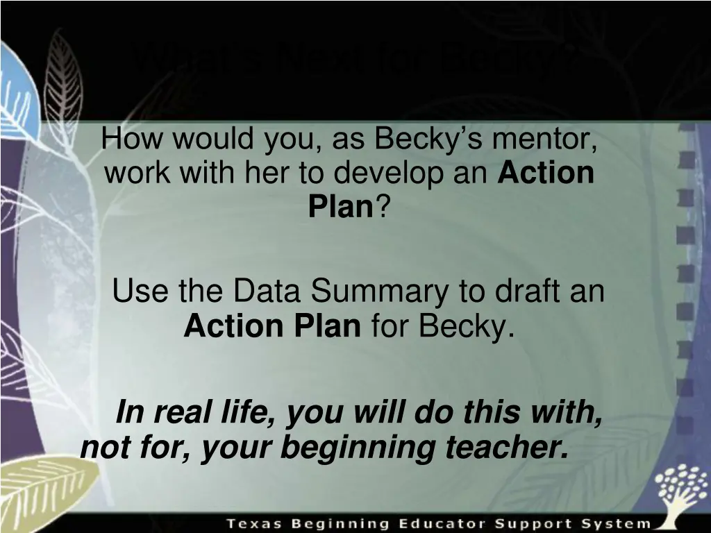 what s next for becky