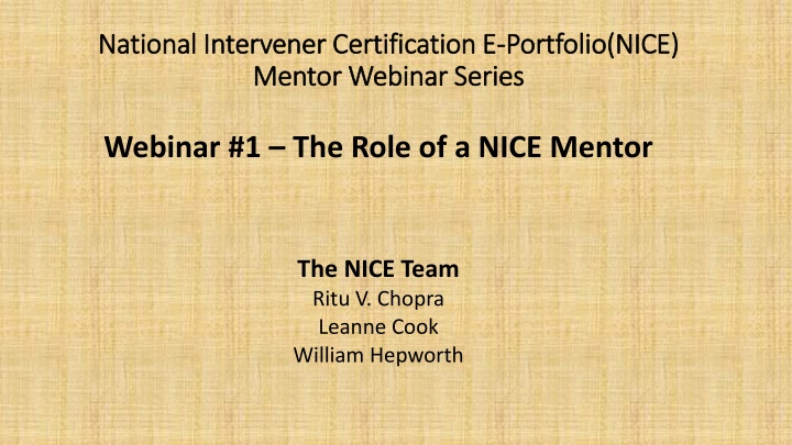 national intervener certification e national
