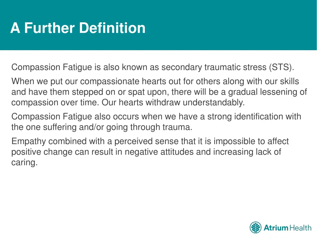 a further definition