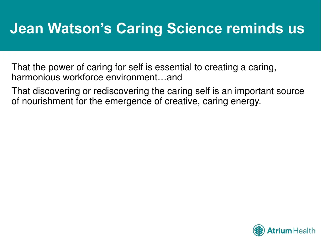 jean watson s caring science reminds us