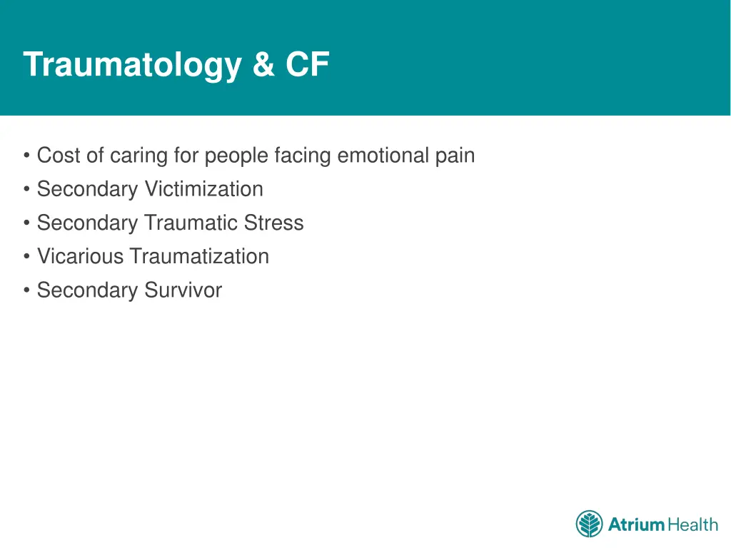 traumatology cf