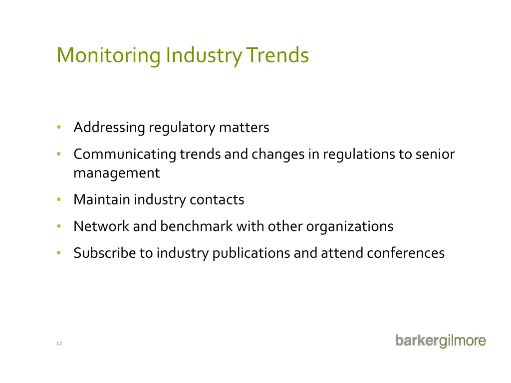 monitoring industry trends