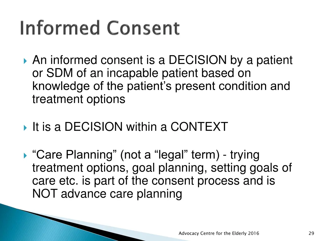 an informed consent is a decision by a patient