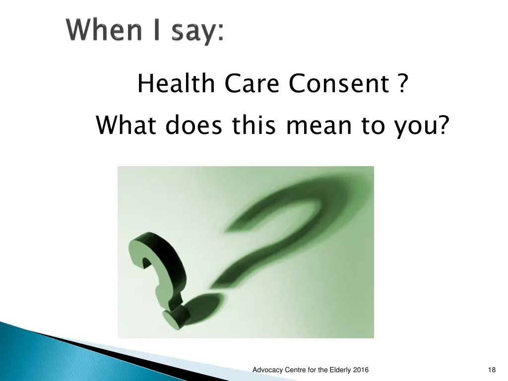 health care consent what does this mean to you