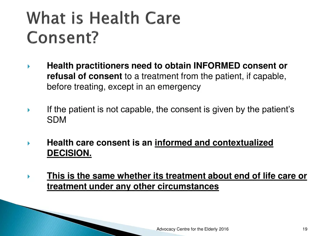 health practitioners need to obtain informed
