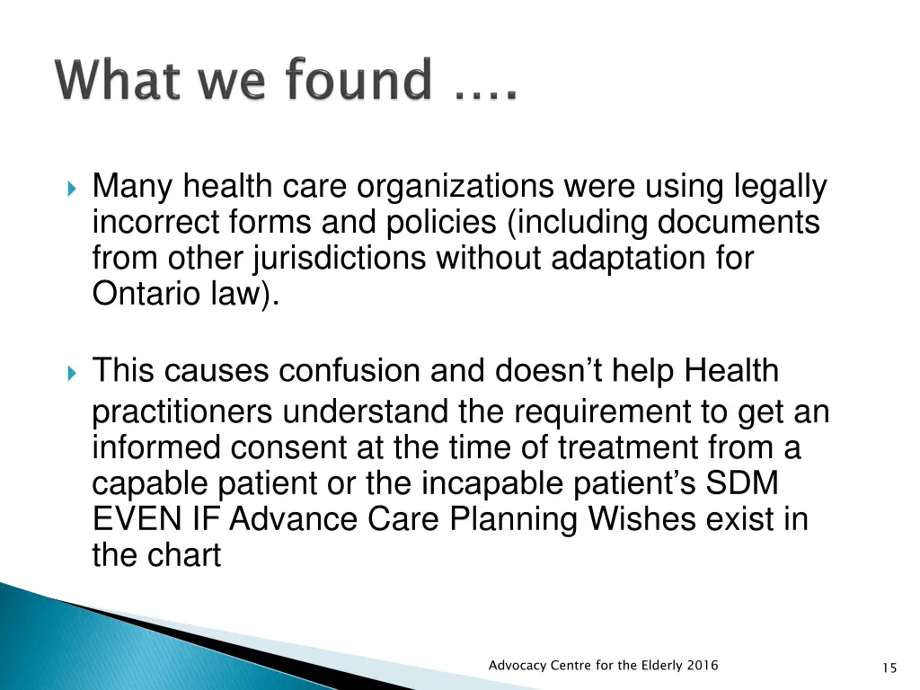 many health care organizations were using legally