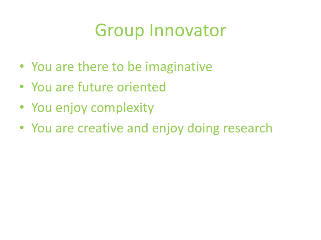 group innovator
