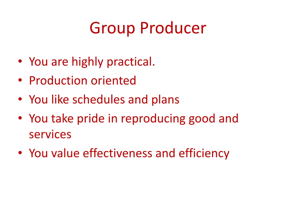group producer