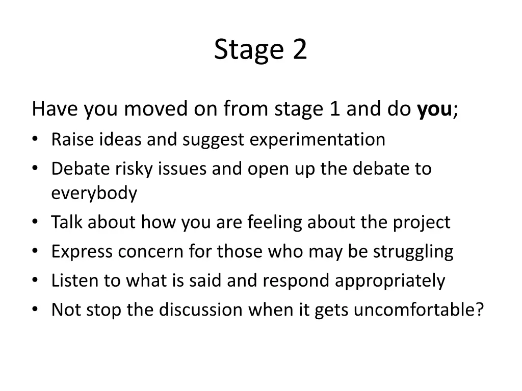 stage 2
