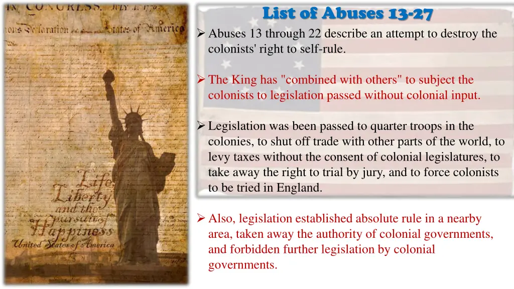 list of abuses 13 27 abuses 13 through