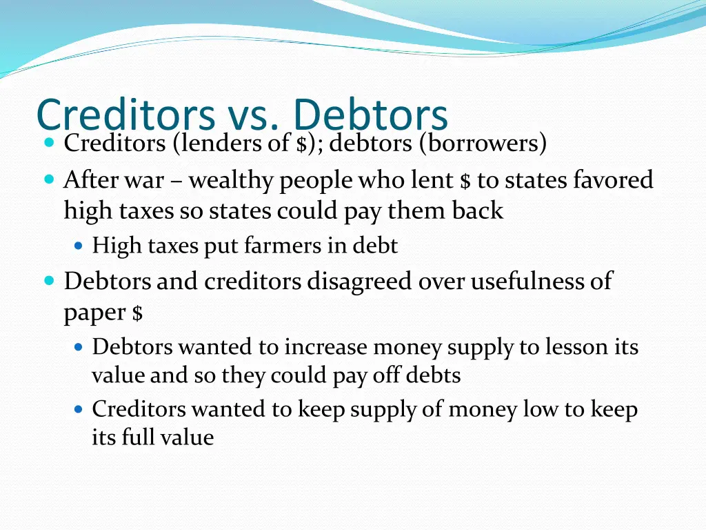 creditors vs debtors creditors lenders of debtors