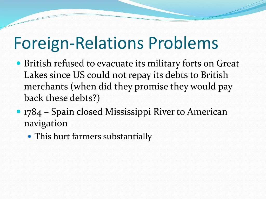 foreign relations problems
