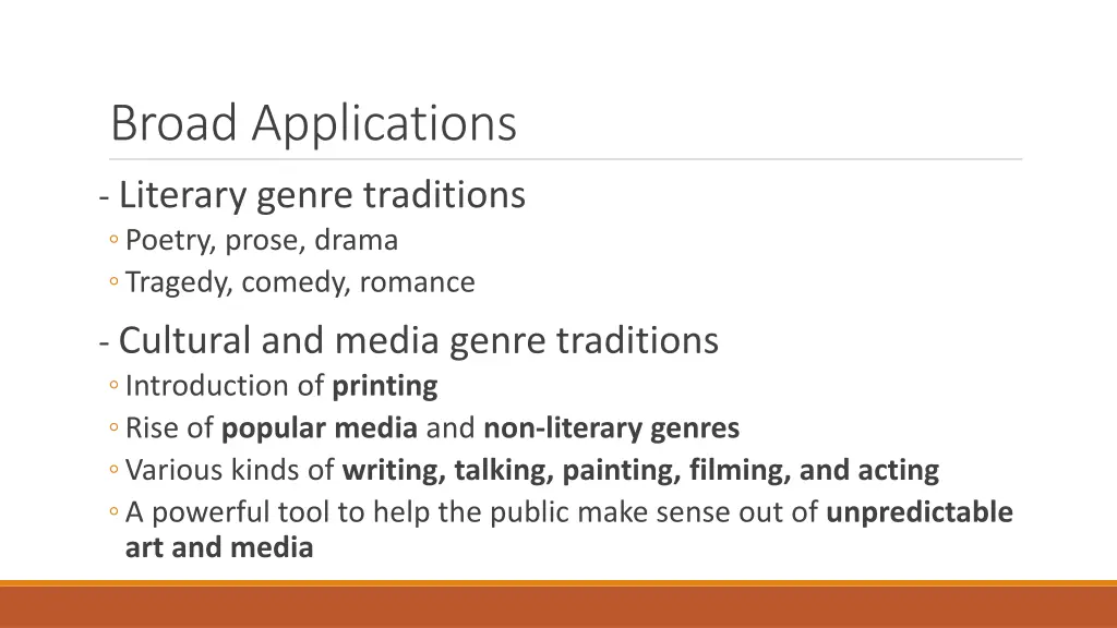 broad applications