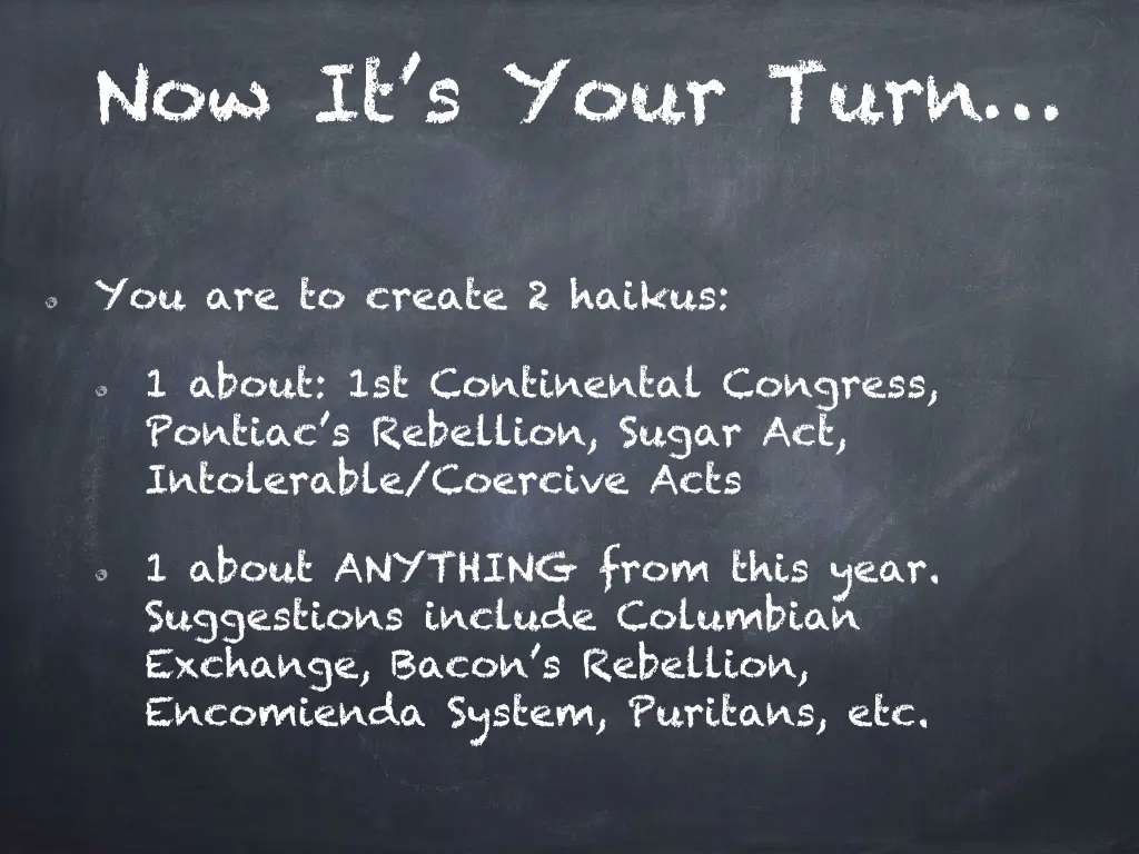 now it s your turn