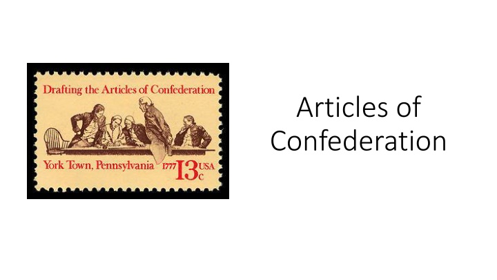 articles of confederation