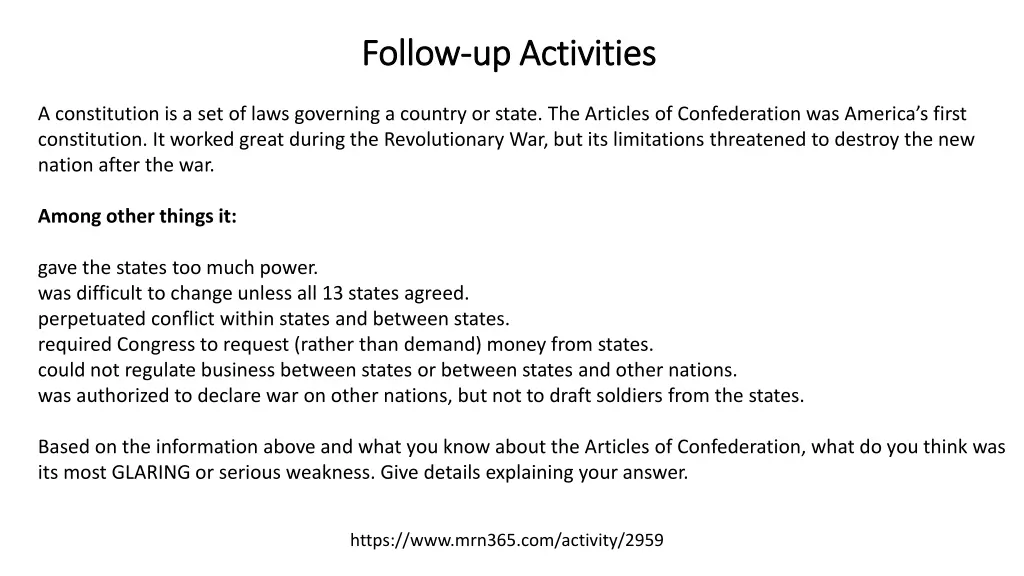follow follow up activities up activities