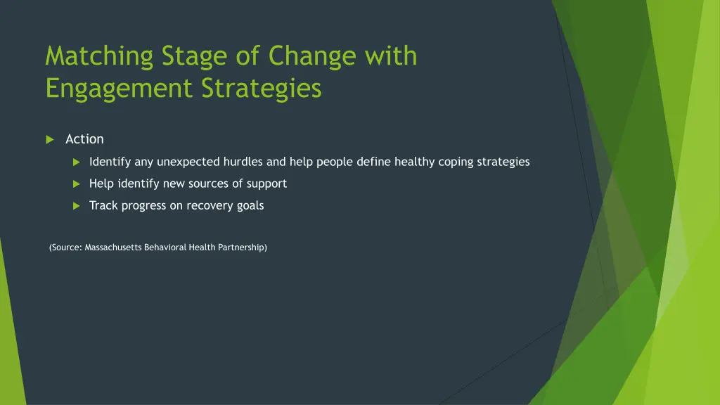 matching stage of change with engagement 3