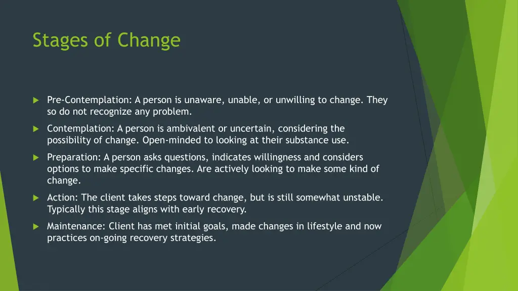 stages of change 1
