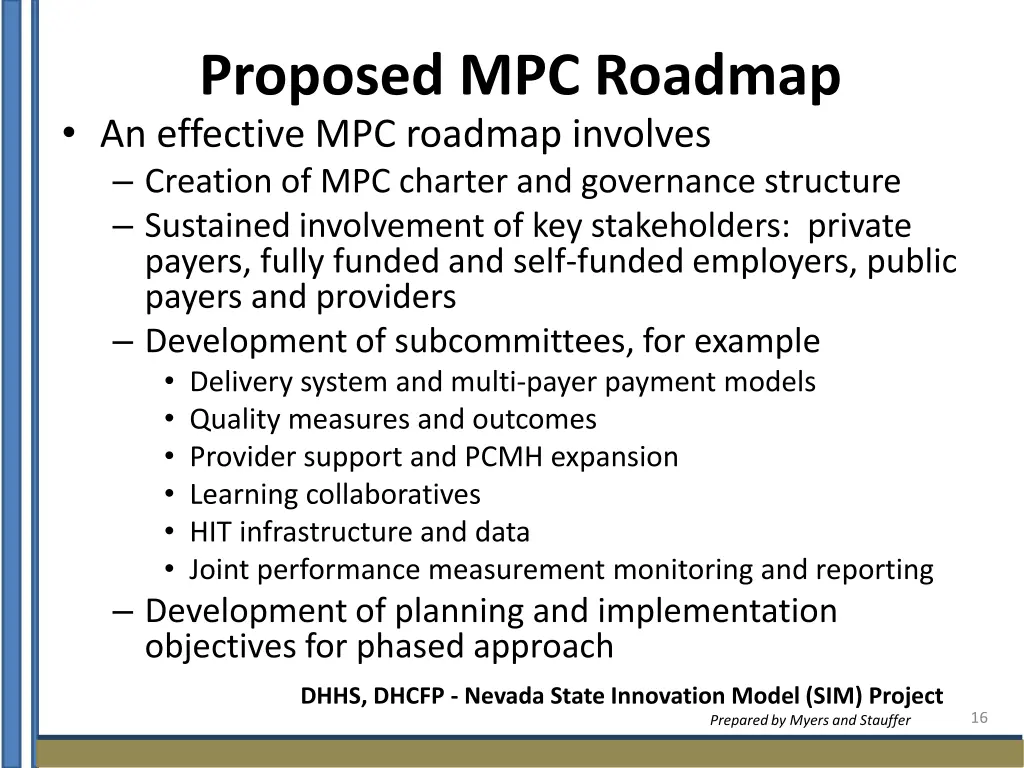 proposed mpc roadmap an effective mpc roadmap