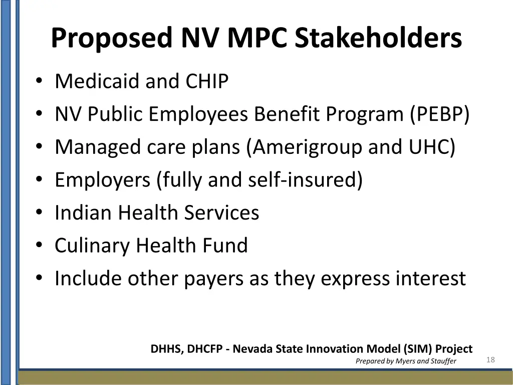 proposed nv mpc stakeholders