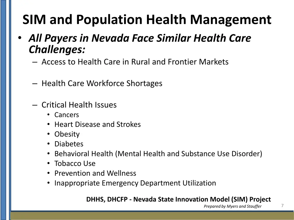 sim and population health management all payers