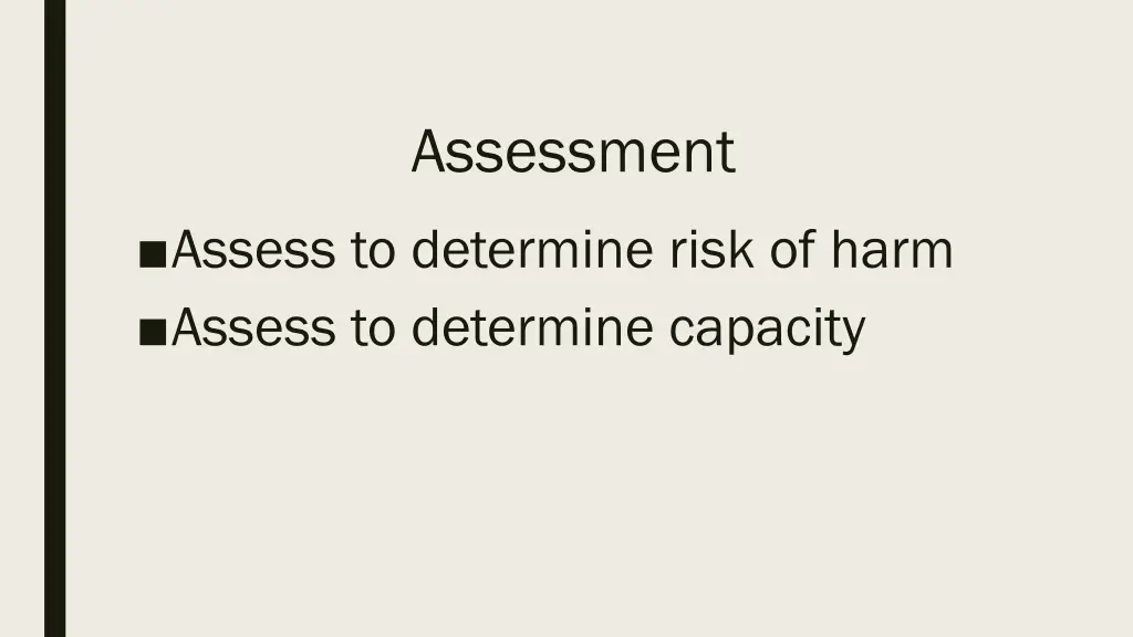 assessment