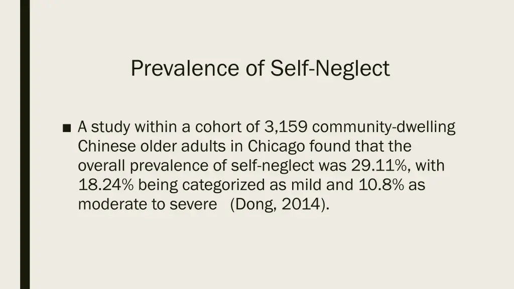 prevalence of self neglect 1