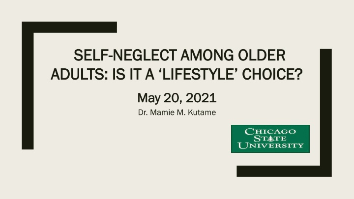 self self neglect among older neglect among older